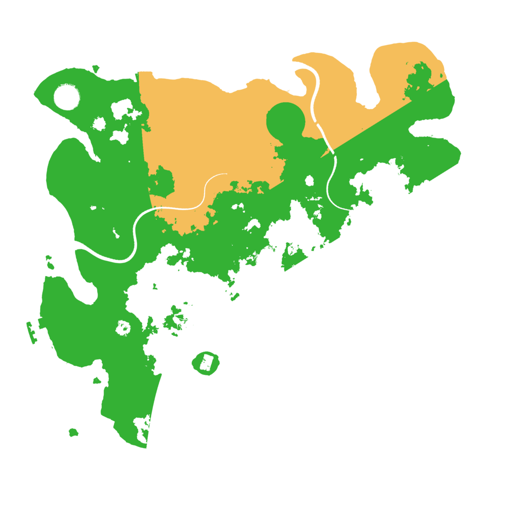 Biome Rust Map: Procedural Map, Size: 3500, Seed: 1160160586