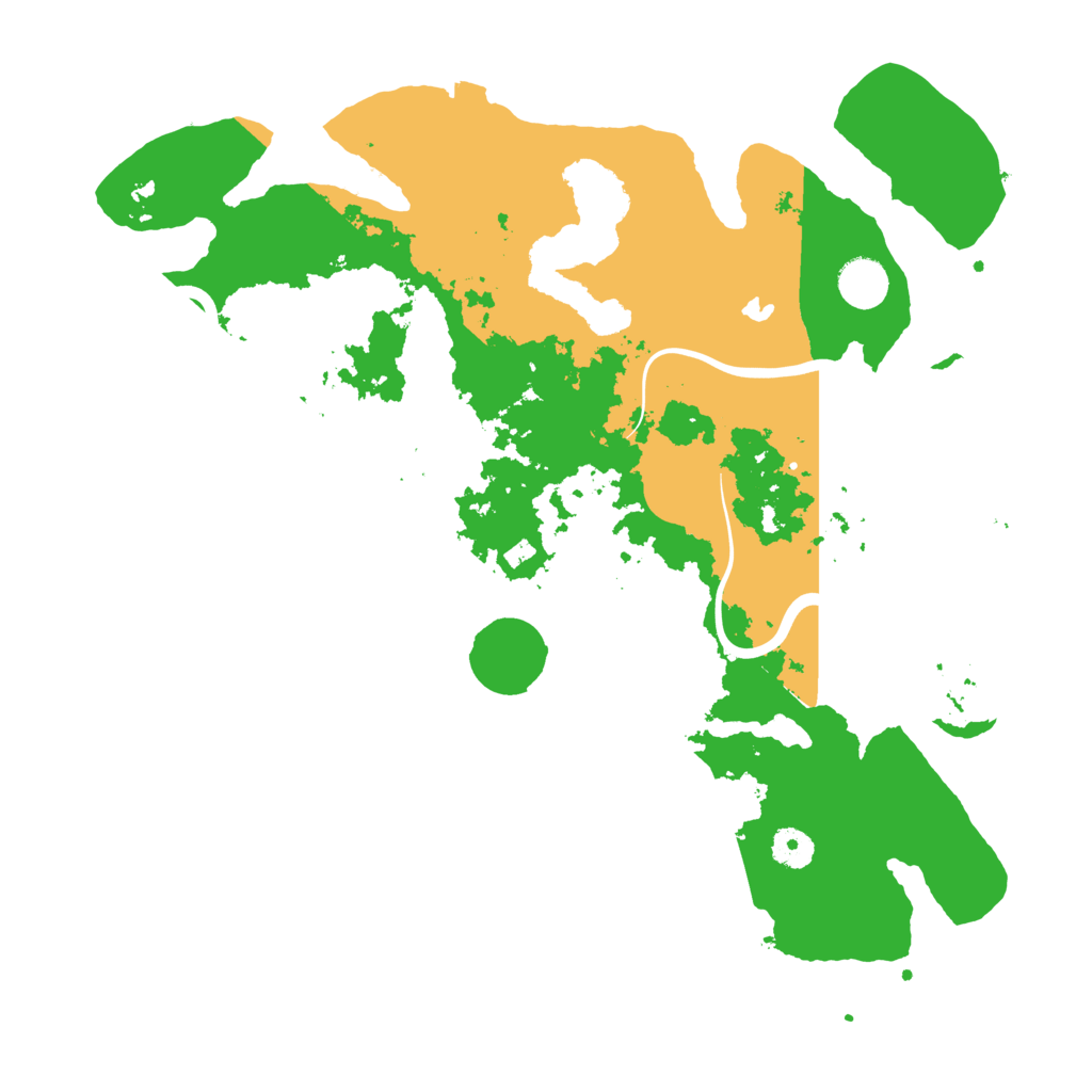 Biome Rust Map: Procedural Map, Size: 4000, Seed: 16843