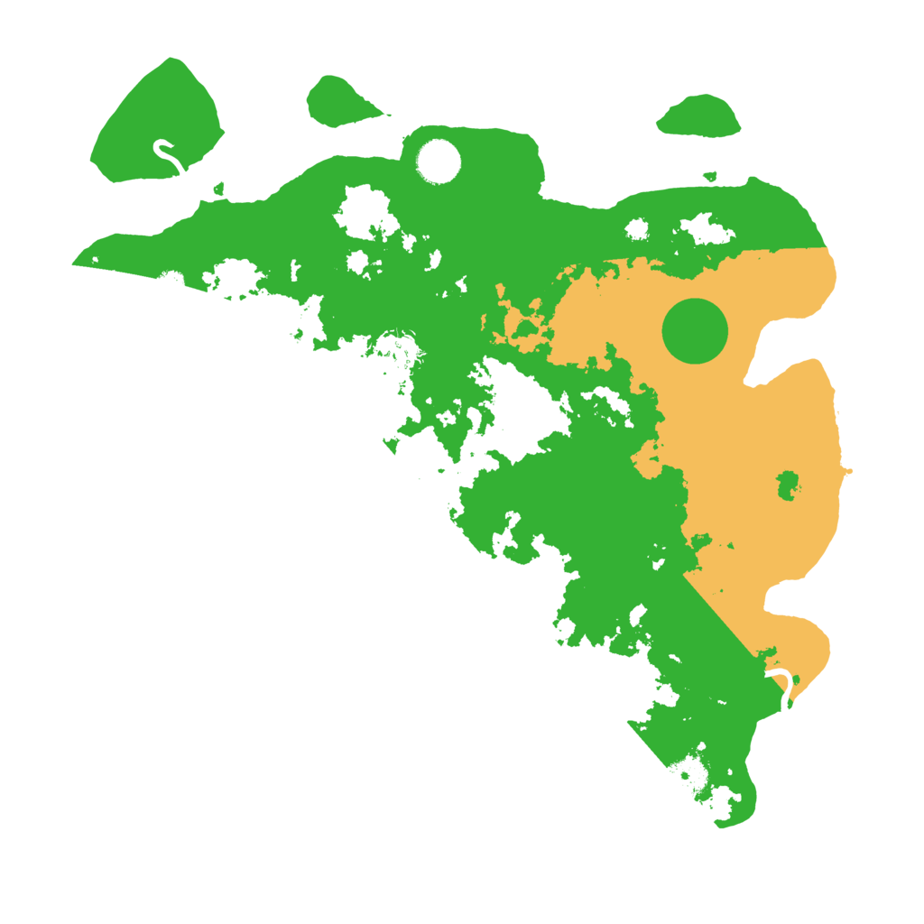 Biome Rust Map: Procedural Map, Size: 3700, Seed: 460150664