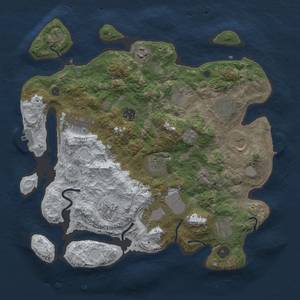 Thumbnail Rust Map: Procedural Map, Size: 3700, Seed: 460150664, 20 Monuments