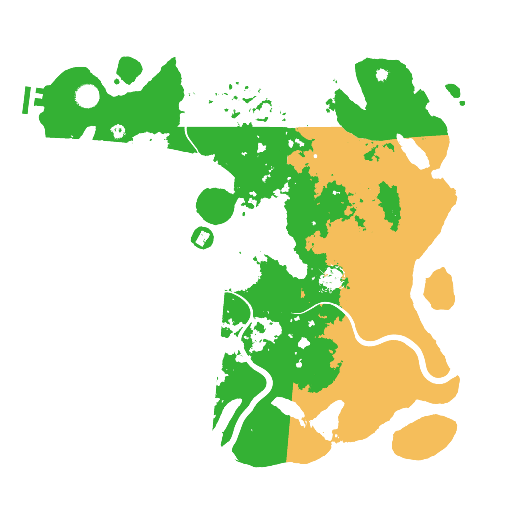 Biome Rust Map: Procedural Map, Size: 3700, Seed: 125474029