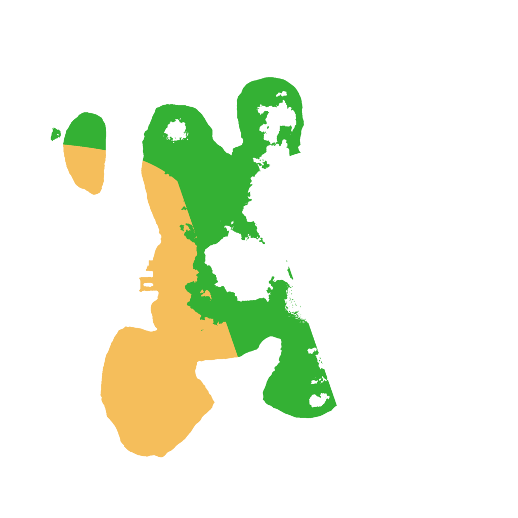 Biome Rust Map: Procedural Map, Size: 2200, Seed: 831278395