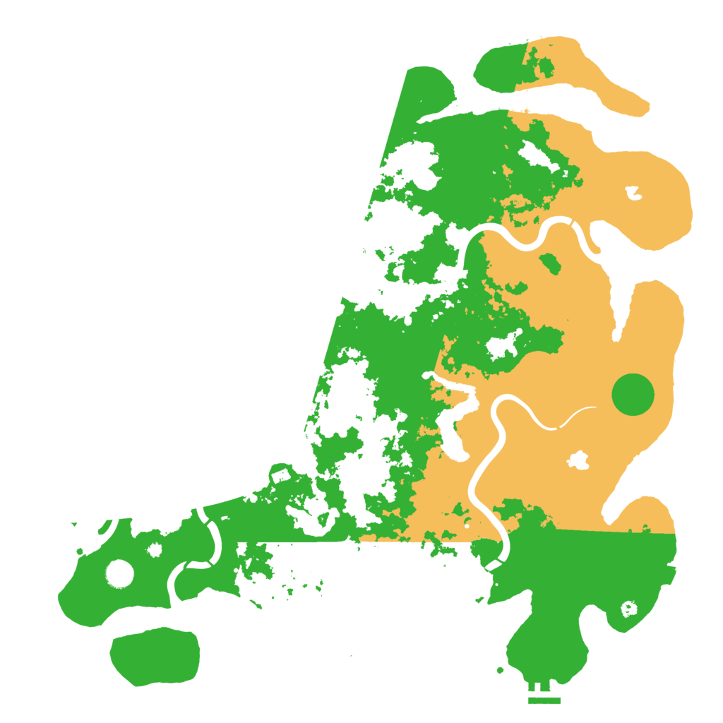 Biome Rust Map: Procedural Map, Size: 4500, Seed: 362331852