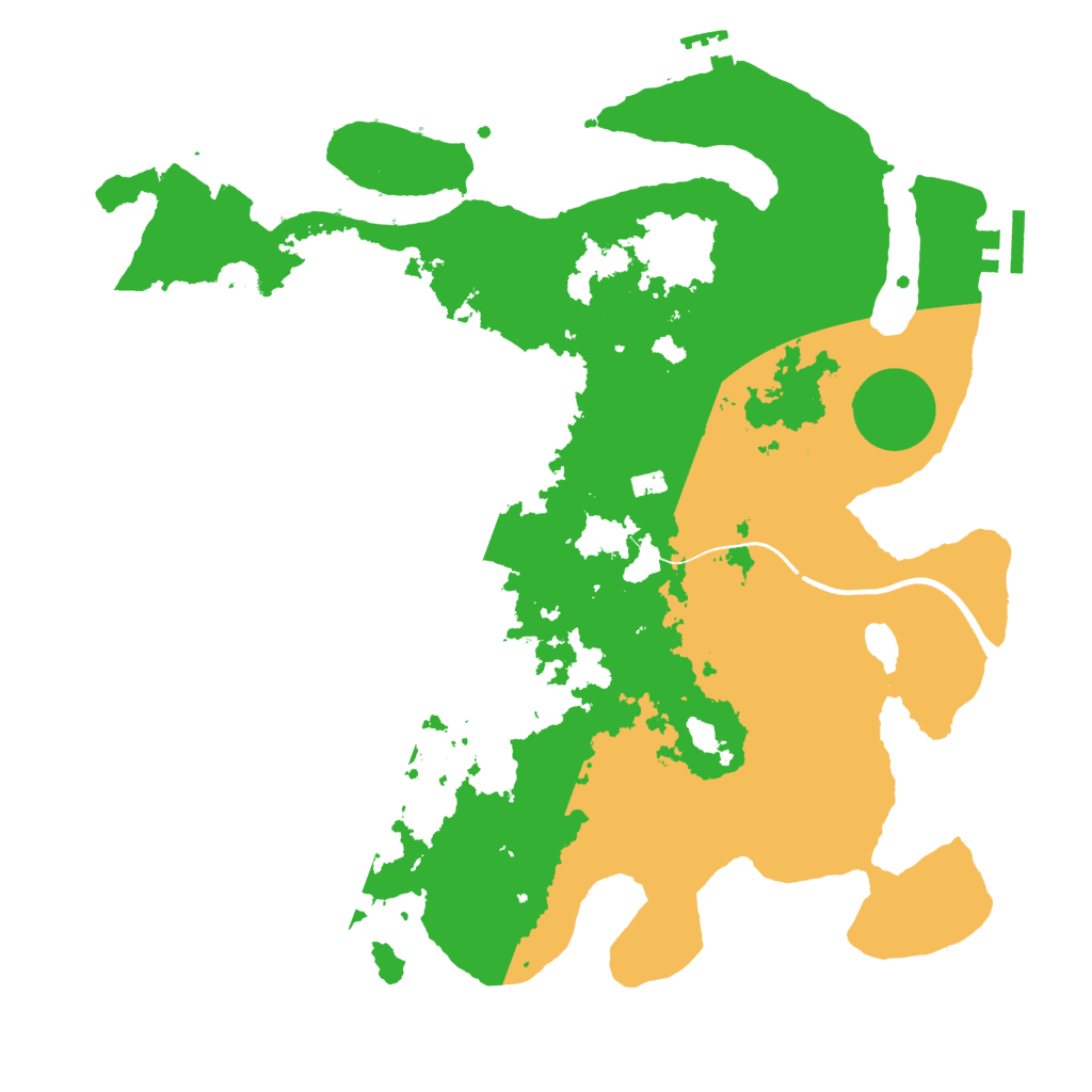 Biome Rust Map: Procedural Map, Size: 3500, Seed: 2139374690