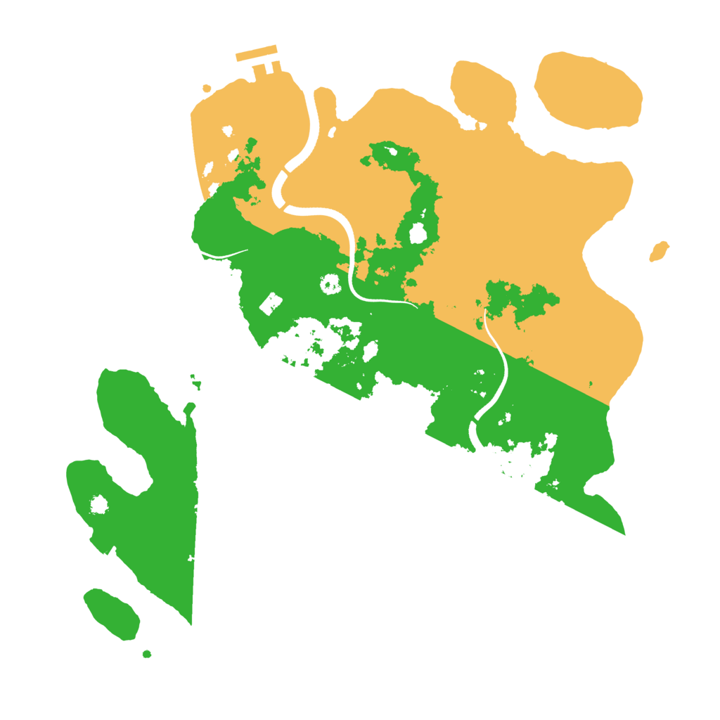 Biome Rust Map: Procedural Map, Size: 3500, Seed: 1246965341