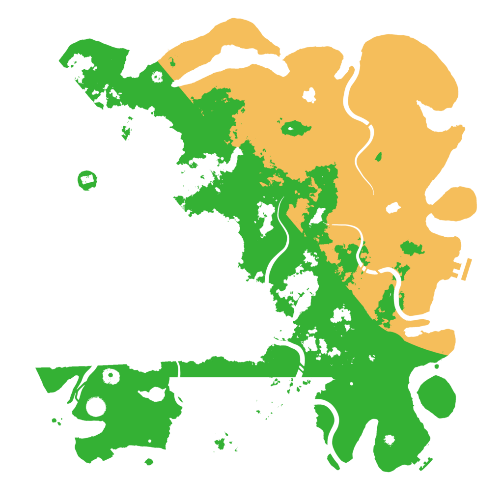 Biome Rust Map: Procedural Map, Size: 4500, Seed: 1166902065
