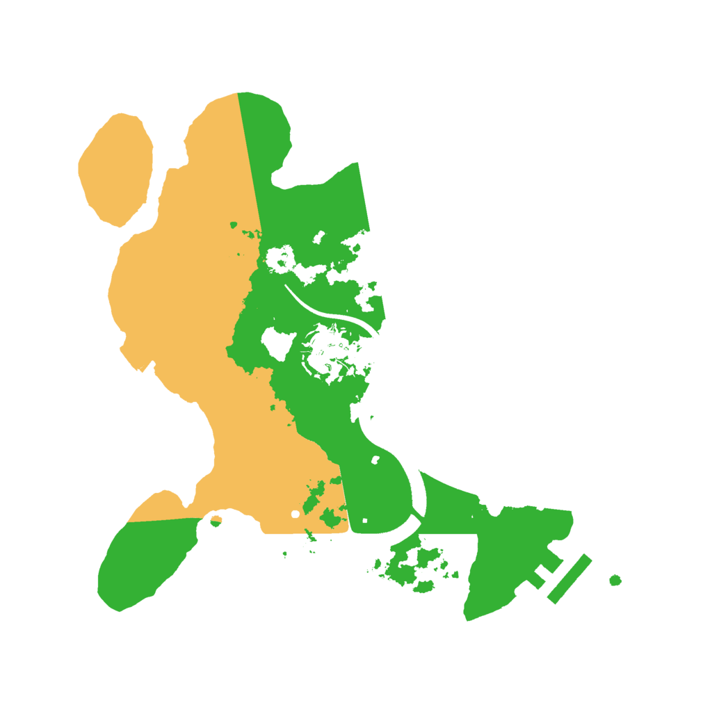 Biome Rust Map: Procedural Map, Size: 2500, Seed: 958274465
