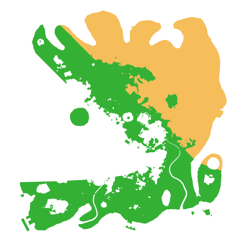 Biome Rust Map: Procedural Map, Size: 3700, Seed: 1674259469