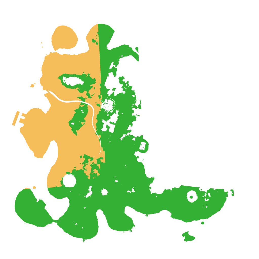 Biome Rust Map: Procedural Map, Size: 3500, Seed: 122564