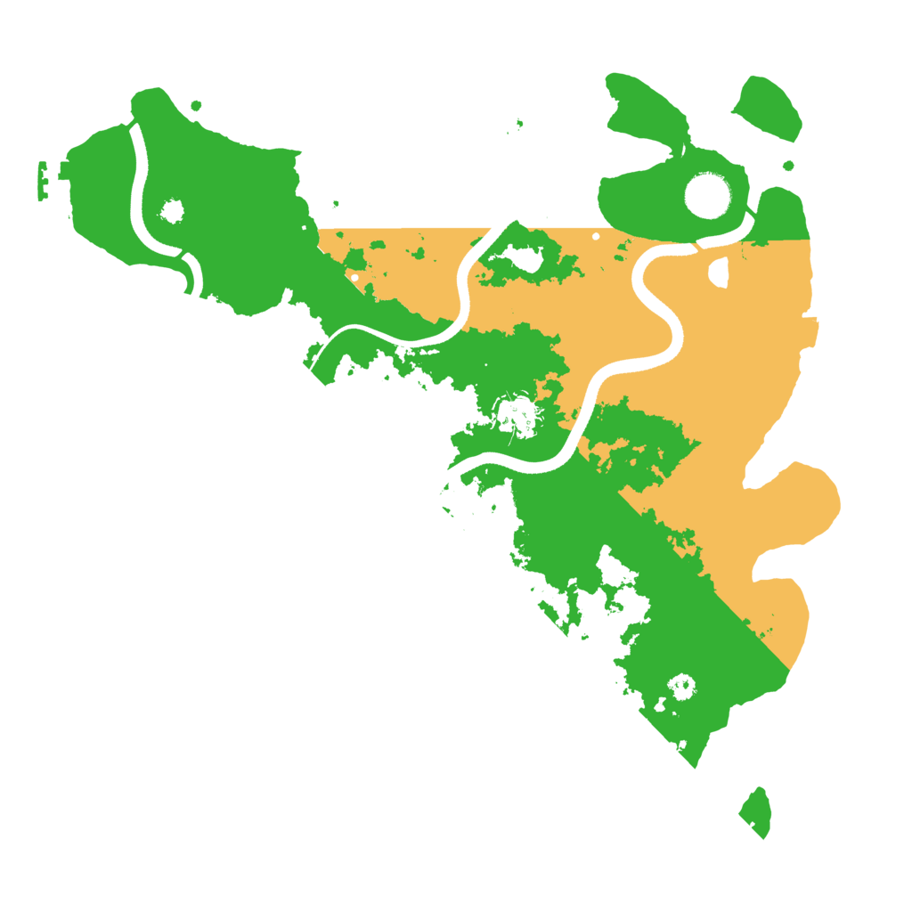 Biome Rust Map: Procedural Map, Size: 3500, Seed: 1205199296