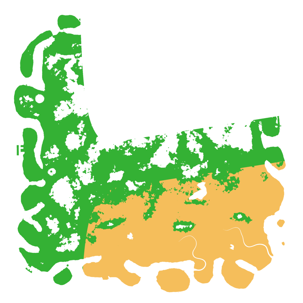 Biome Rust Map: Procedural Map, Size: 6000, Seed: 13232227