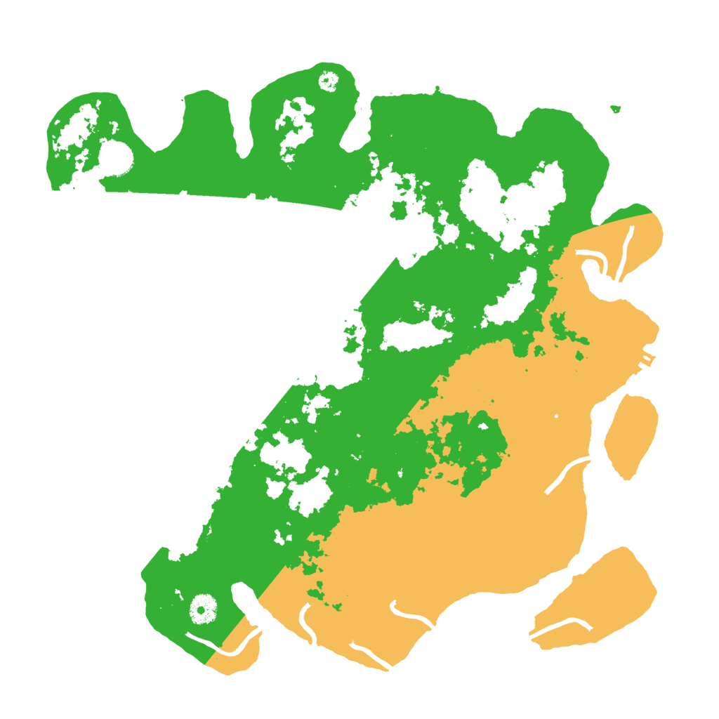 Biome Rust Map: Procedural Map, Size: 3700, Seed: 1051863465