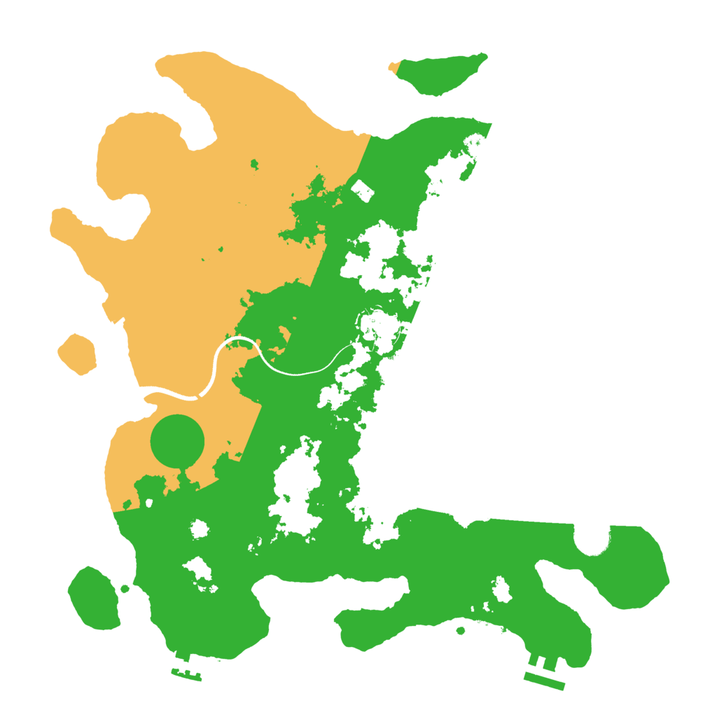 Biome Rust Map: Procedural Map, Size: 3500, Seed: 1148680489