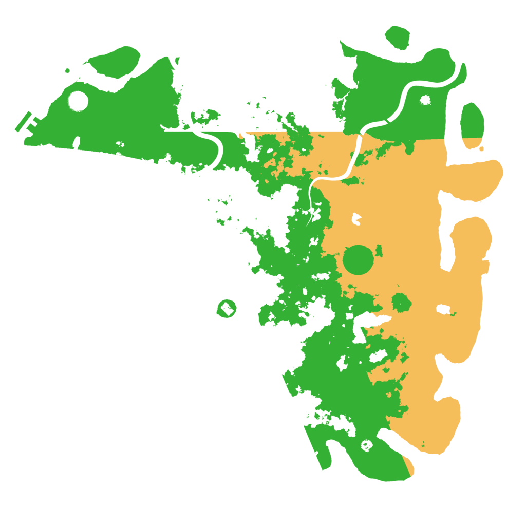 Biome Rust Map: Procedural Map, Size: 4600, Seed: 4727327
