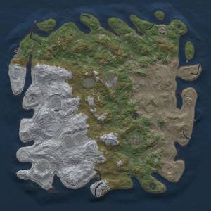 Thumbnail Rust Map: Procedural Map, Size: 4600, Seed: 4727327, 20 Monuments