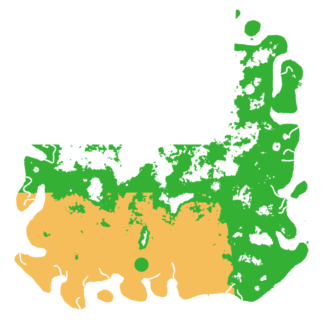 Biome Rust Map: Procedural Map, Size: 6000, Seed: 49852216