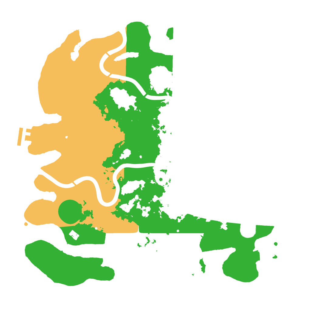 Biome Rust Map: Procedural Map, Size: 3500, Seed: 12198