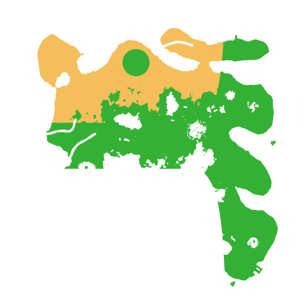 Biome Rust Map: Procedural Map, Size: 3000, Seed: 8423608