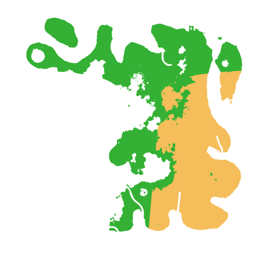 Biome Rust Map: Procedural Map, Size: 3500, Seed: 2400