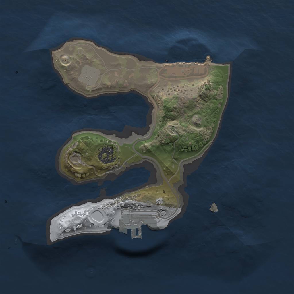 Rust Map: Procedural Map, Size: 1696, Seed: 941, 6 Monuments
