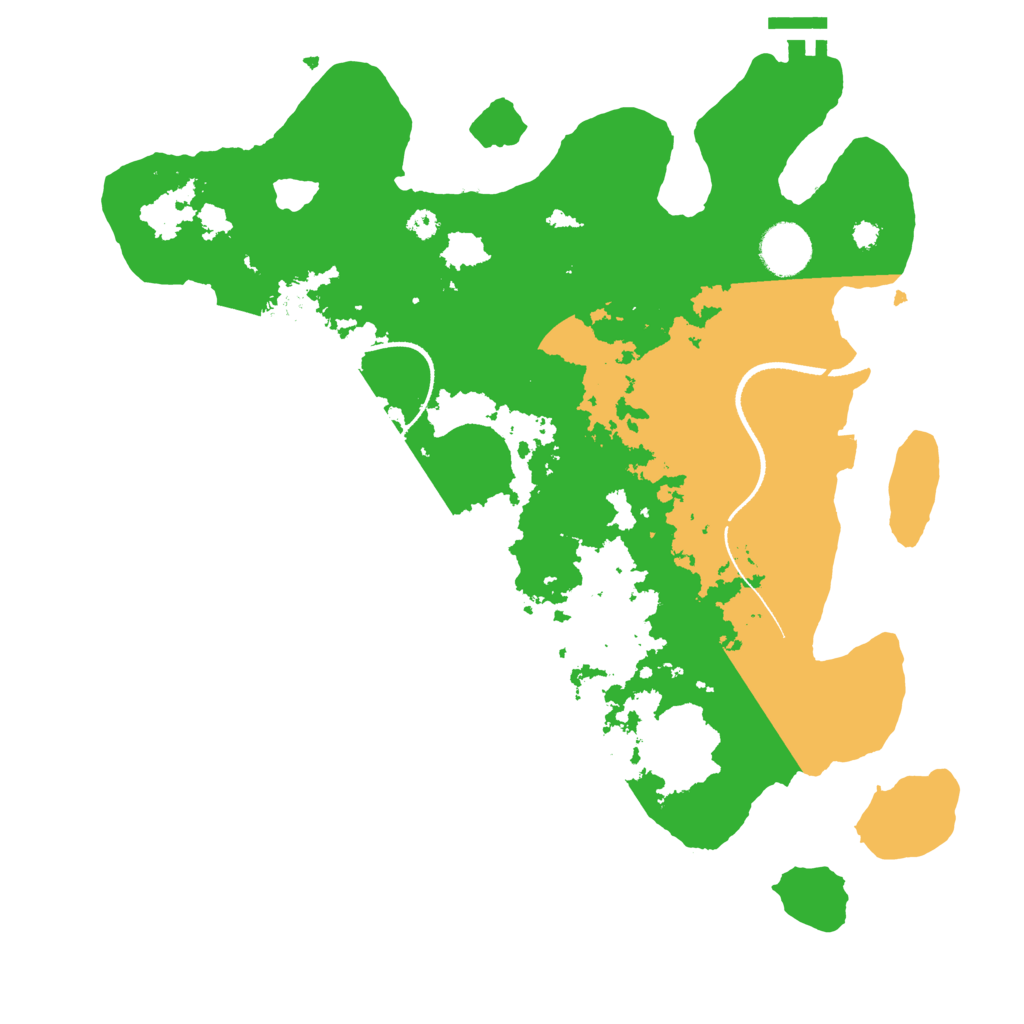 Biome Rust Map: Procedural Map, Size: 3500, Seed: 663932088