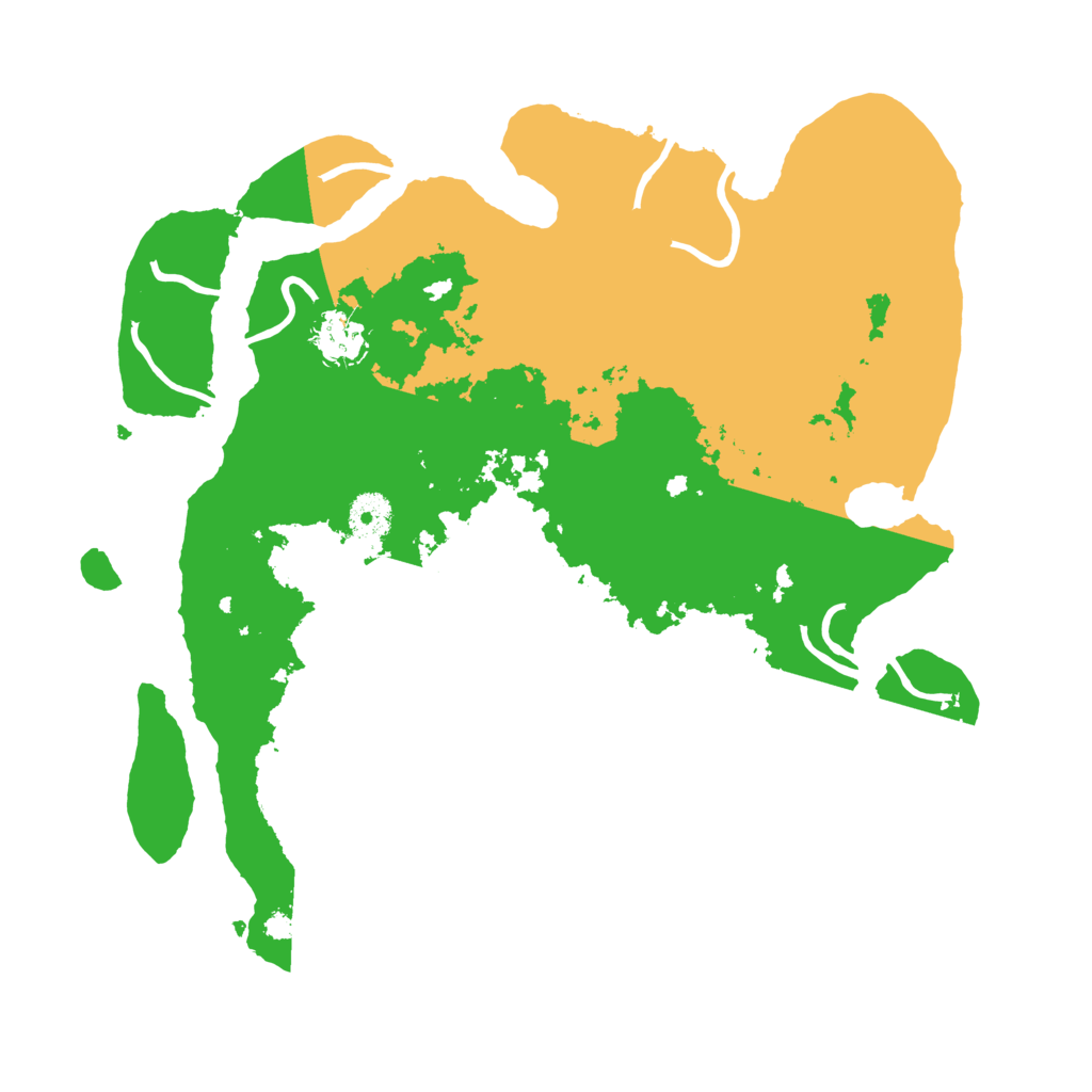Biome Rust Map: Procedural Map, Size: 3600, Seed: 2609960