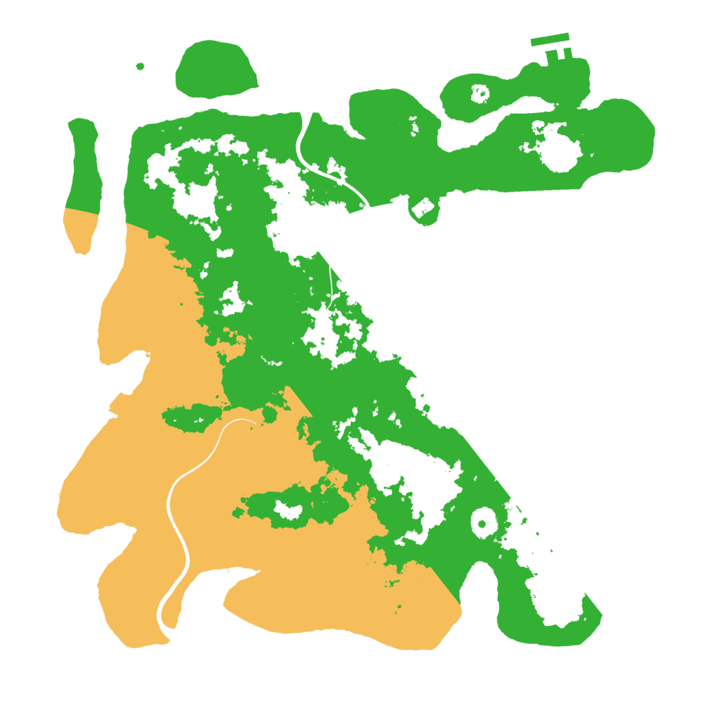 Biome Rust Map: Procedural Map, Size: 3700, Seed: 1615787134