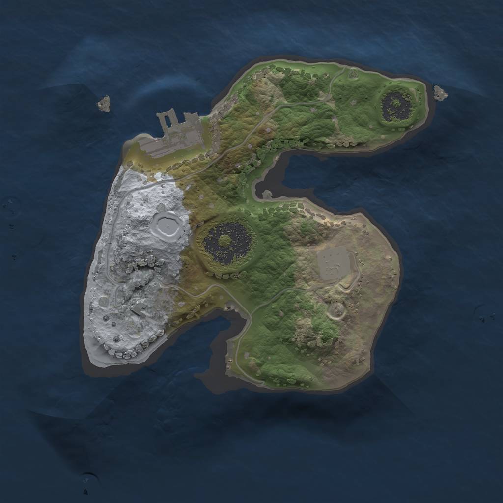 Rust Map: Procedural Map, Size: 1700, Seed: 667, 6 Monuments