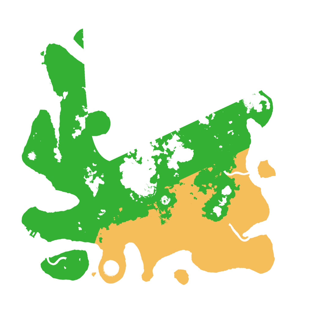 Biome Rust Map: Procedural Map, Size: 3500, Seed: 57020268
