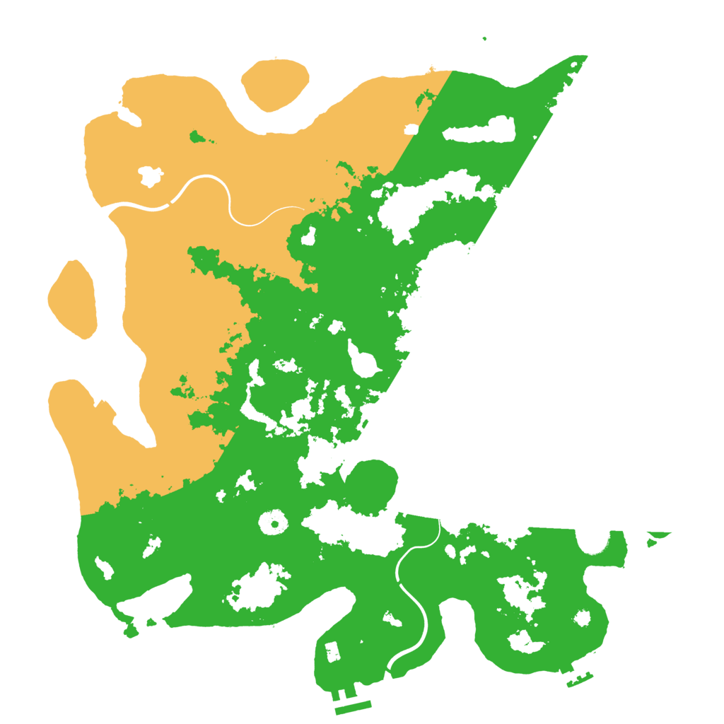 Biome Rust Map: Procedural Map, Size: 4000, Seed: 91567579