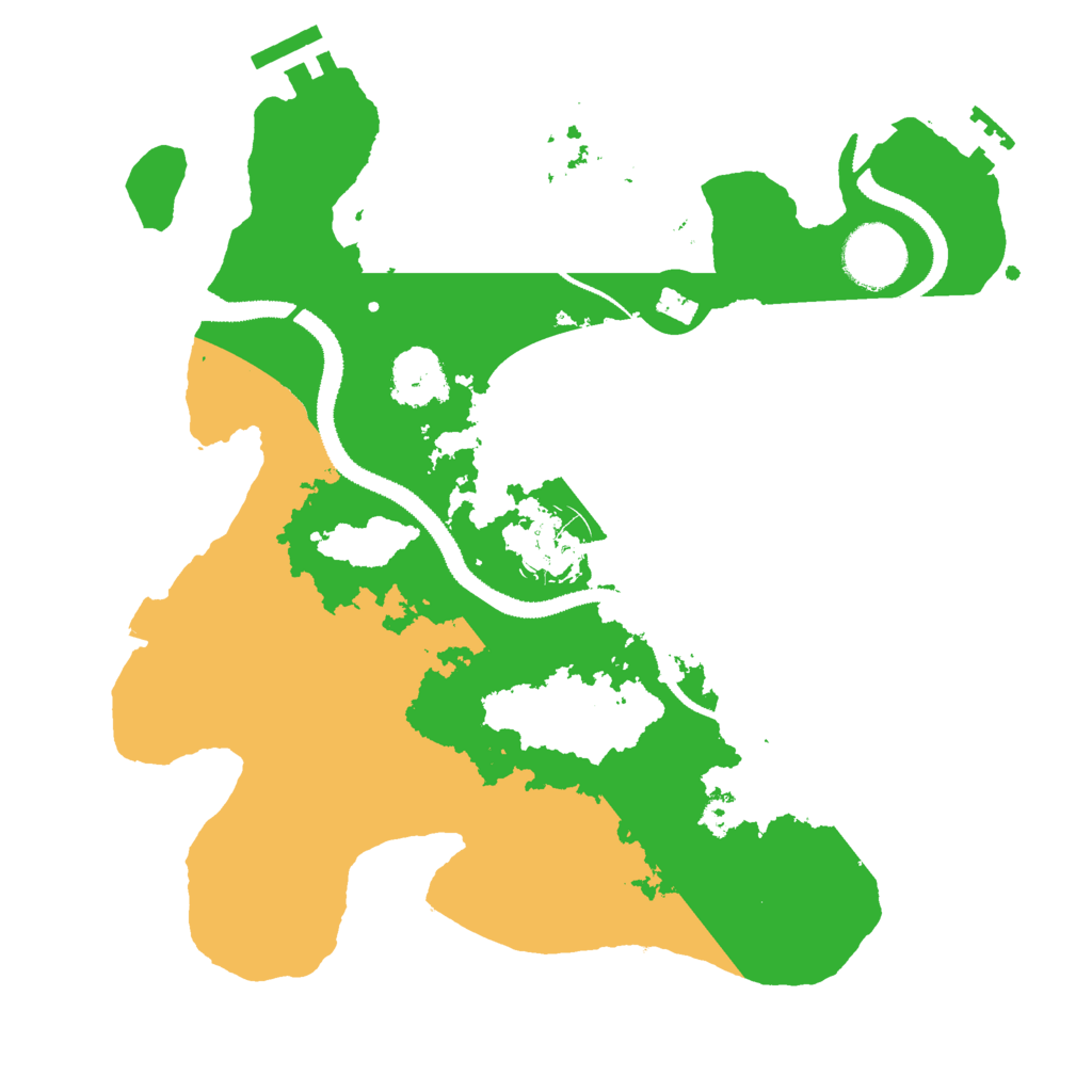 Biome Rust Map: Procedural Map, Size: 3000, Seed: 1615787134
