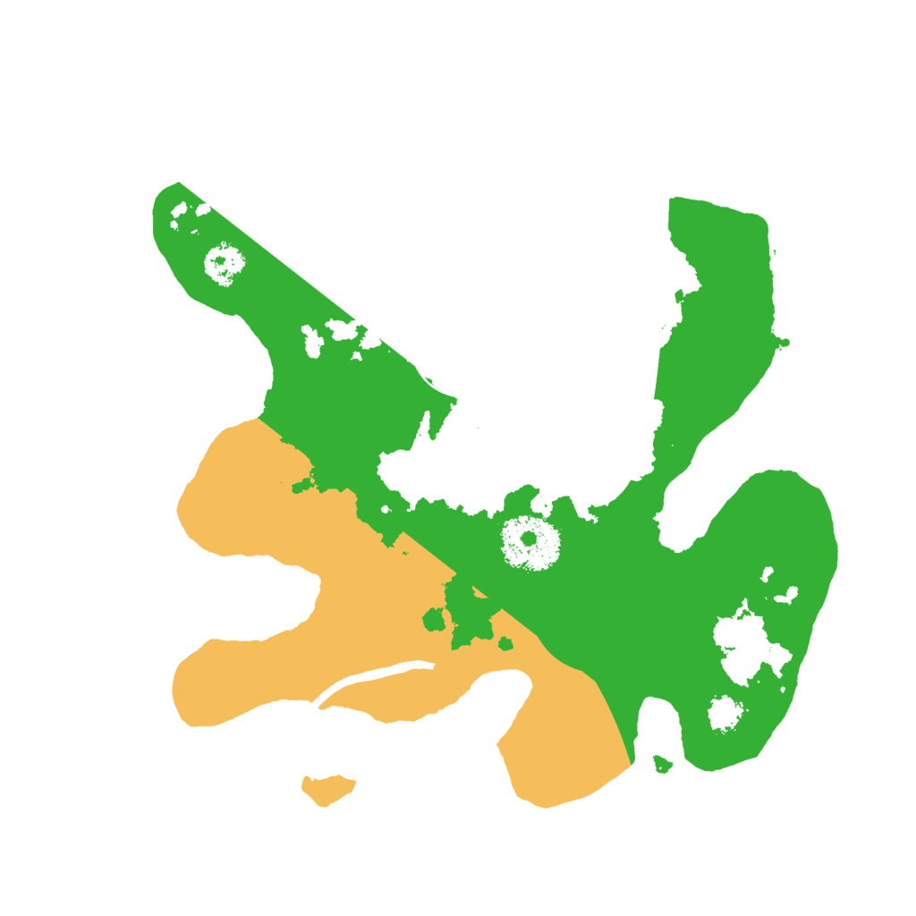 Biome Rust Map: Procedural Map, Size: 2400, Seed: 2684