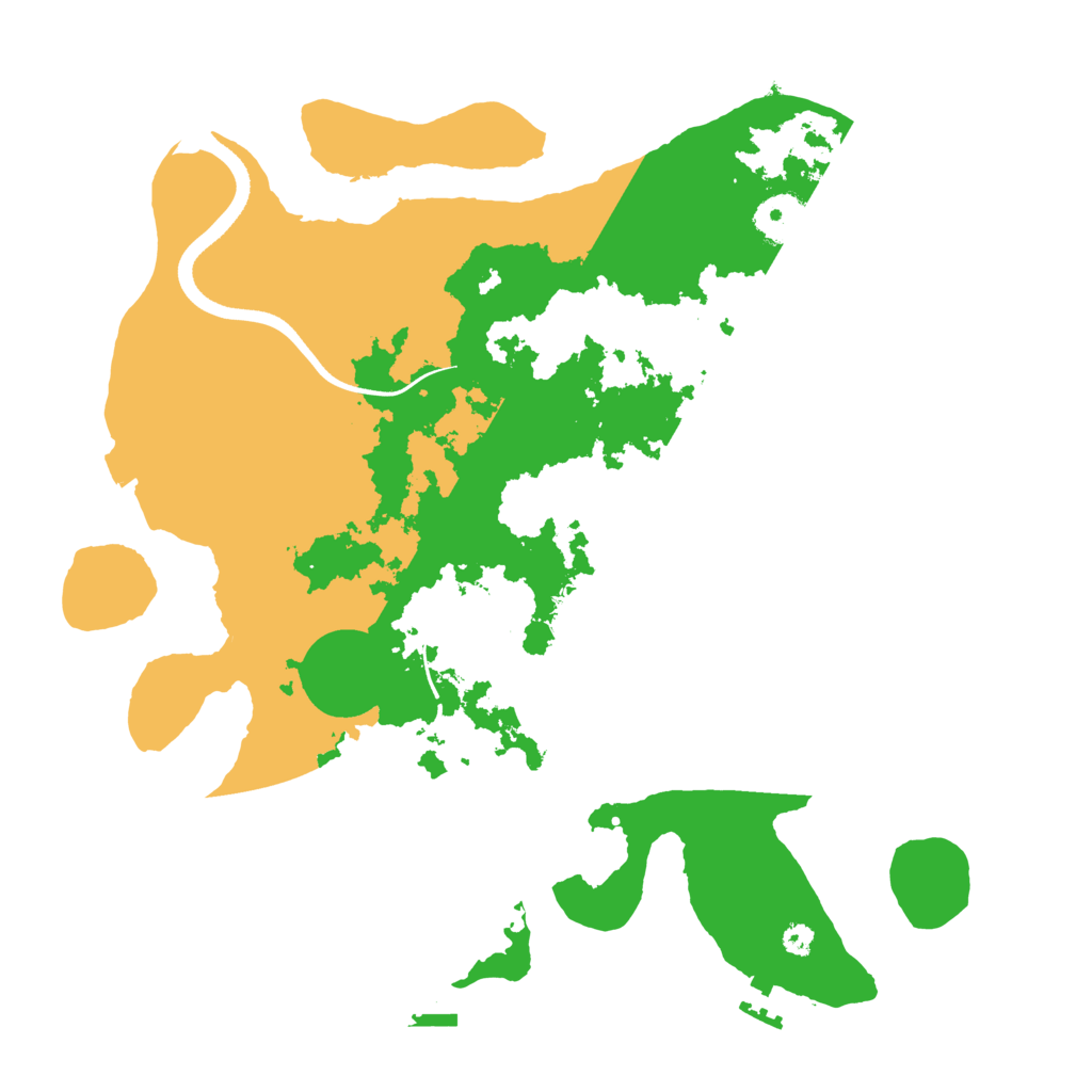 Biome Rust Map: Procedural Map, Size: 3500, Seed: 1593799457