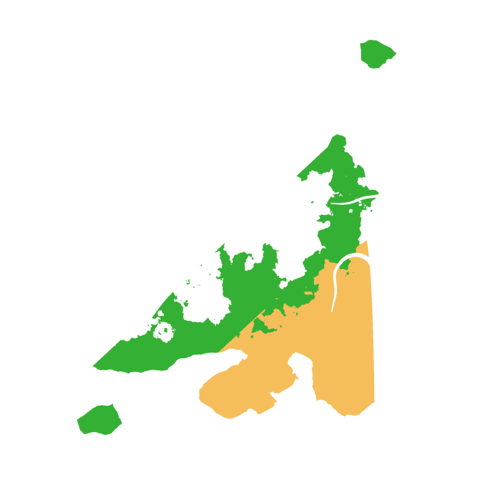 Biome Rust Map: Procedural Map, Size: 2600, Seed: 9630