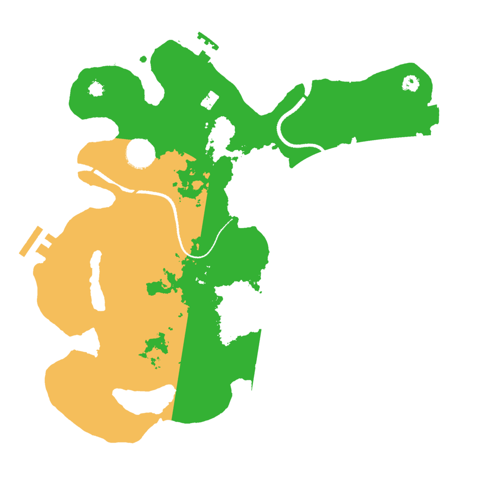 Biome Rust Map: Procedural Map, Size: 3000, Seed: 92092923
