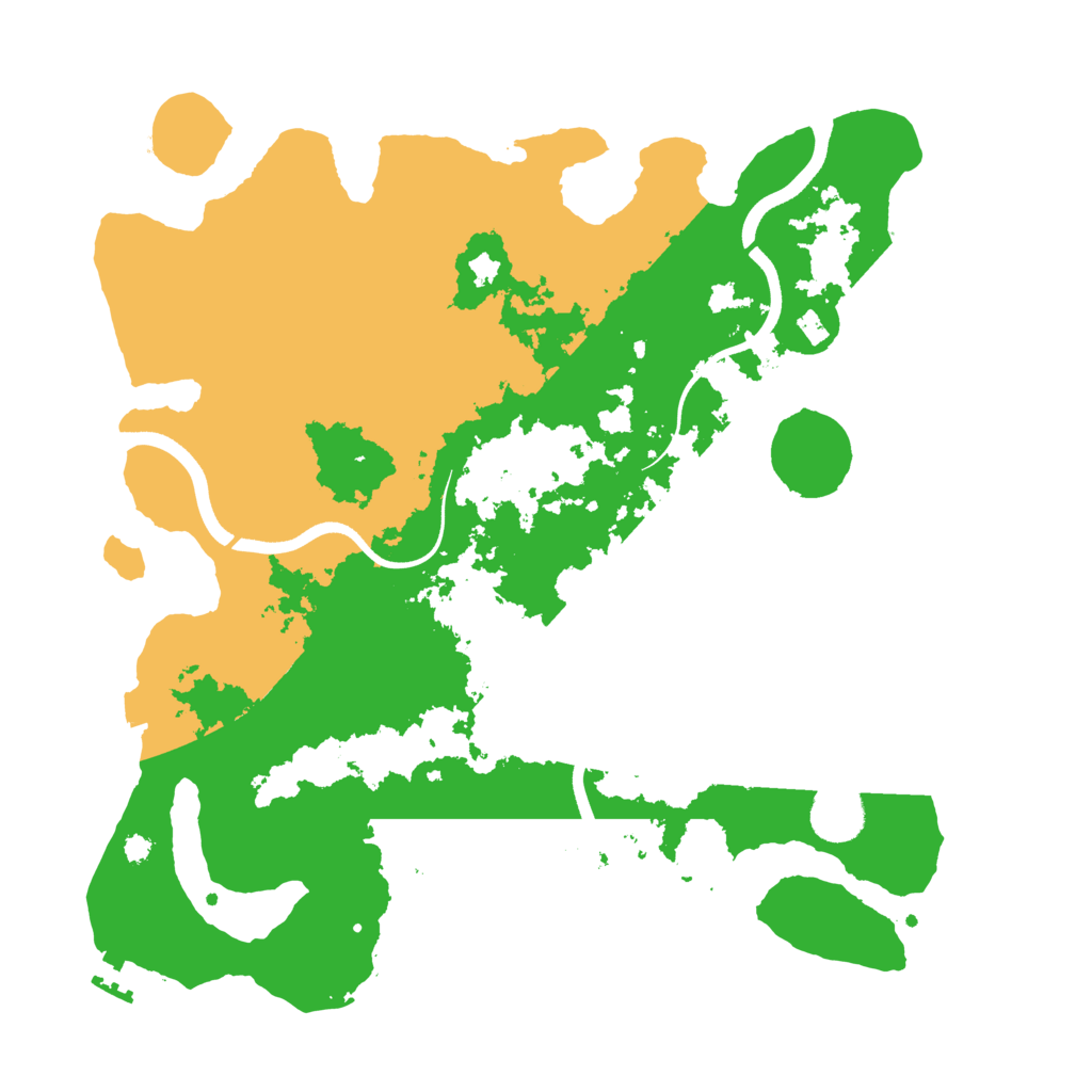 Biome Rust Map: Procedural Map, Size: 3600, Seed: 11152532