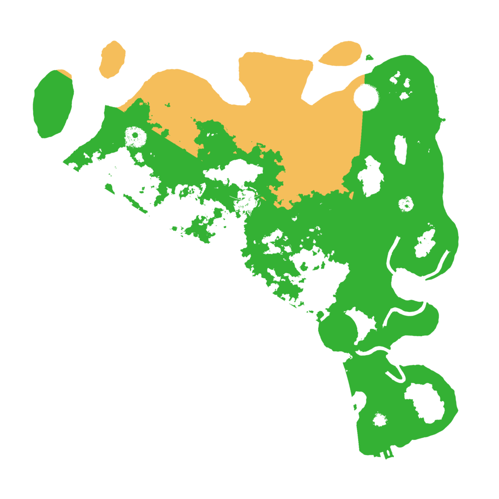 Biome Rust Map: Procedural Map, Size: 3500, Seed: 24944
