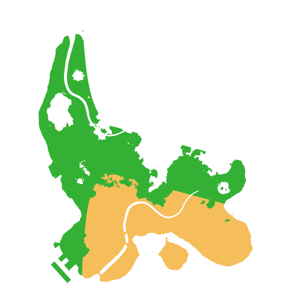 Biome Rust Map: Procedural Map, Size: 2500, Seed: 29351