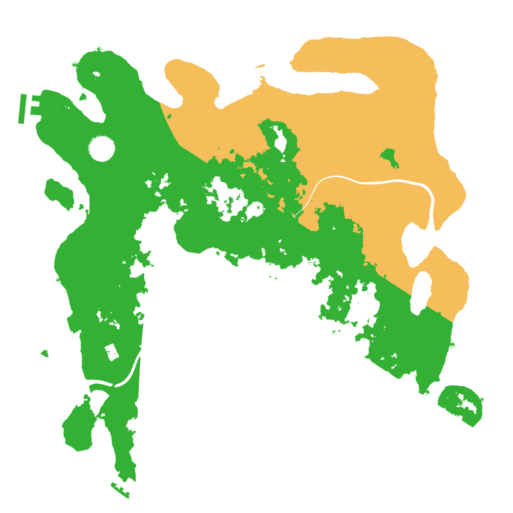 Biome Rust Map: Procedural Map, Size: 3500, Seed: 1846150583