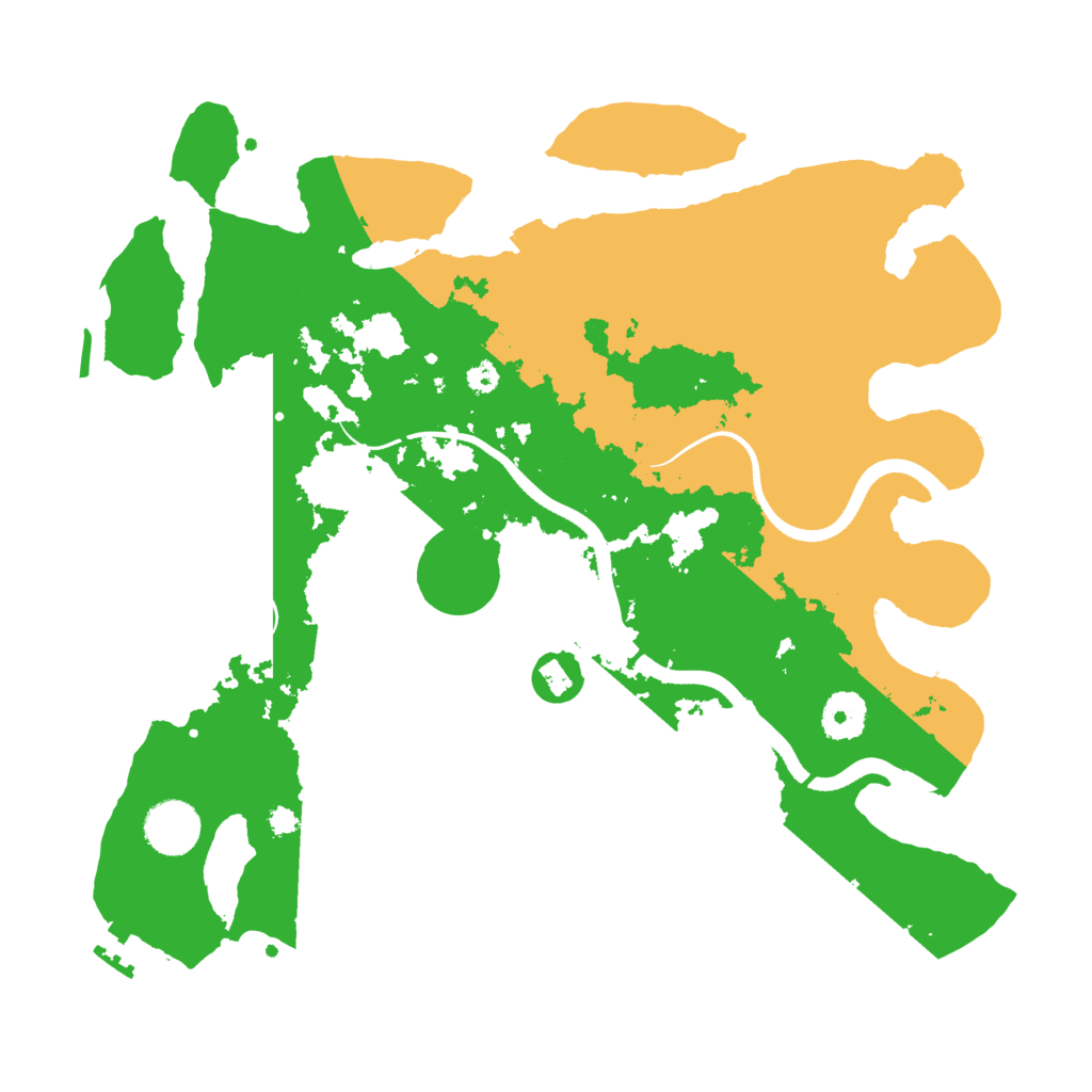 Biome Rust Map: Procedural Map, Size: 3500, Seed: 37362
