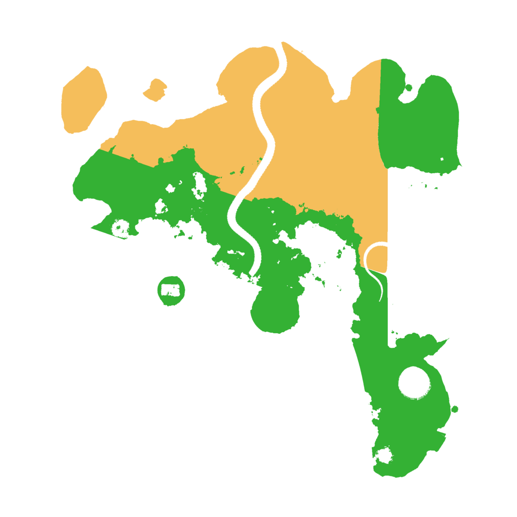 Biome Rust Map: Procedural Map, Size: 3000, Seed: 22240287