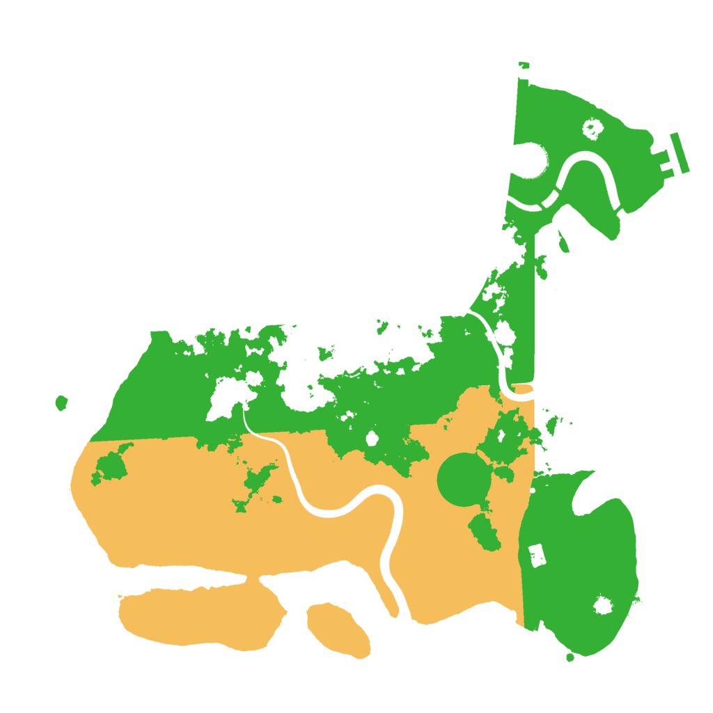 Biome Rust Map: Procedural Map, Size: 3500, Seed: 970706975