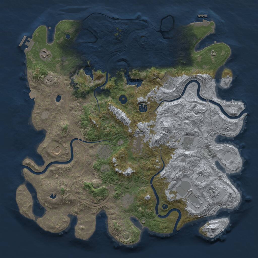 Rust Map: Procedural Map, Size: 4500, Seed: 1768087924, 17 Monuments