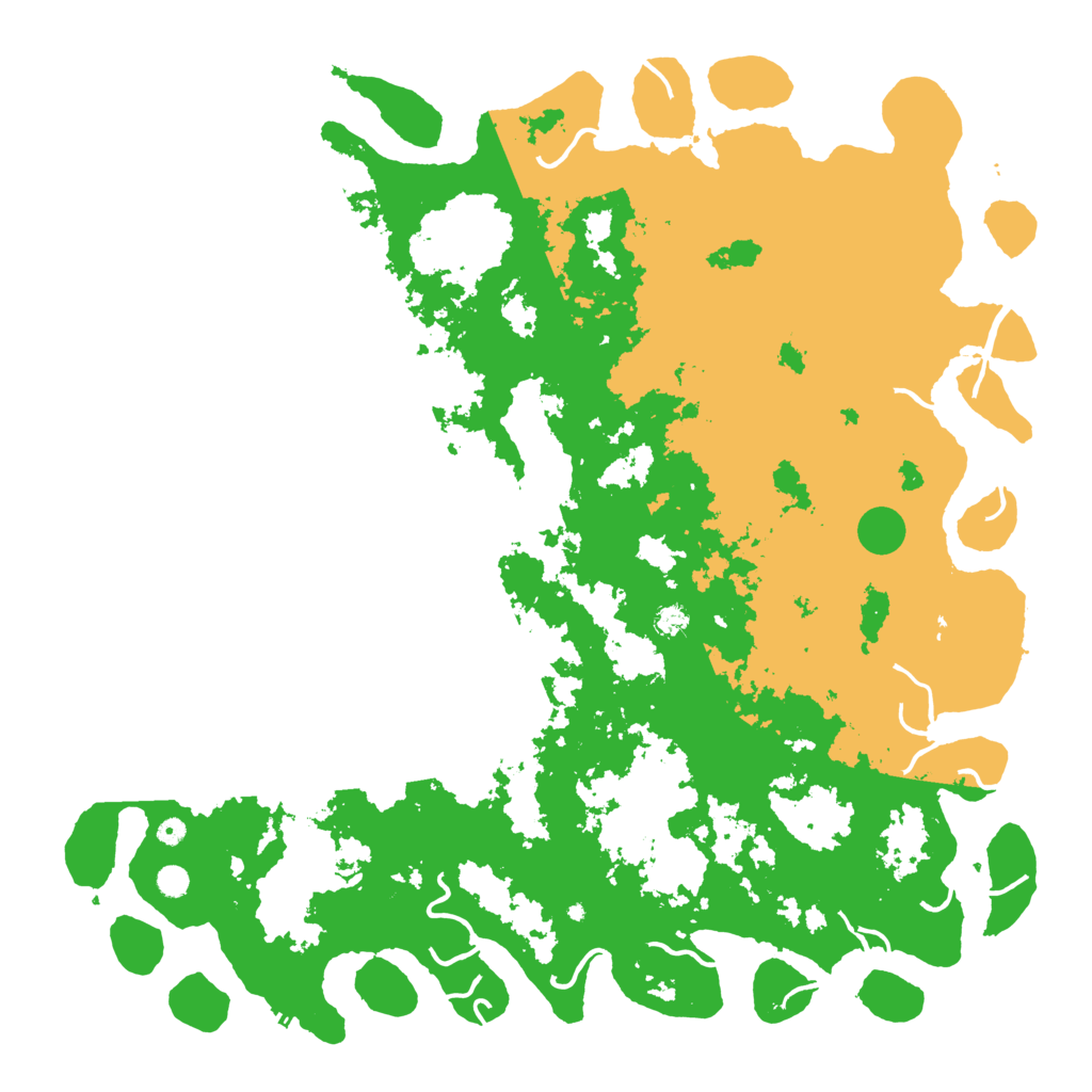 Biome Rust Map: Procedural Map, Size: 6000, Seed: 17703055