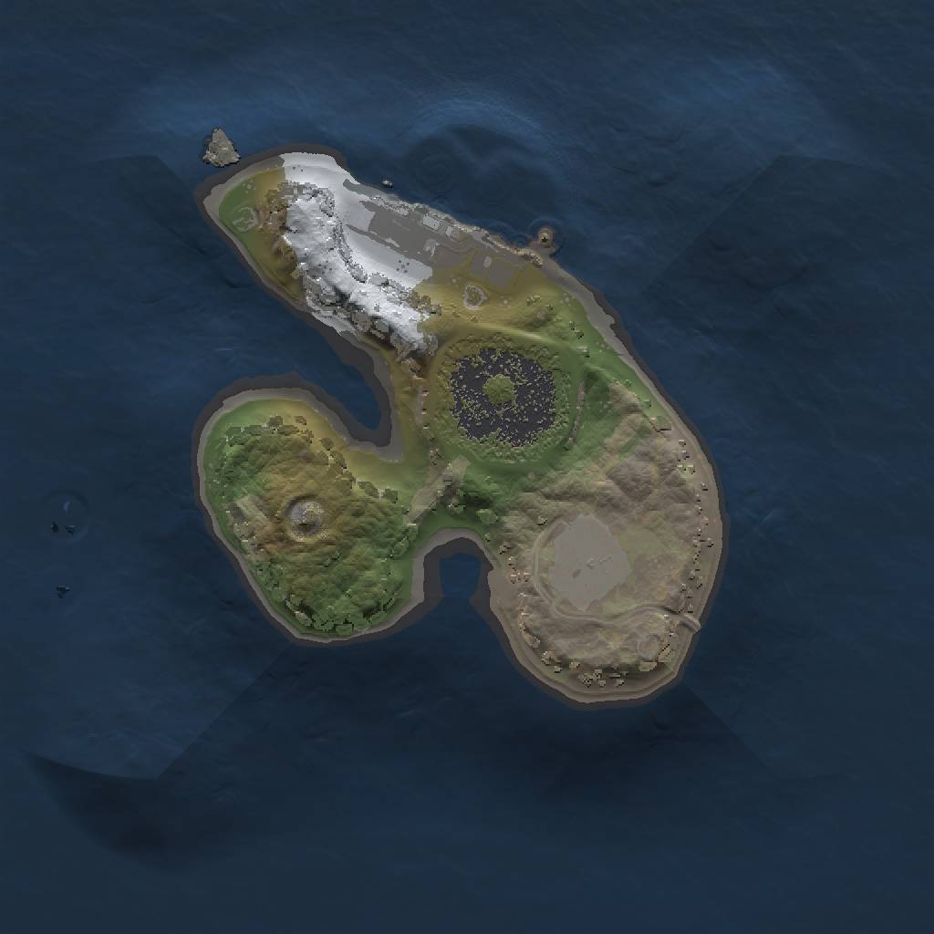 Rust Map: Procedural Map, Size: 1340, Seed: 267633467, 5 Monuments