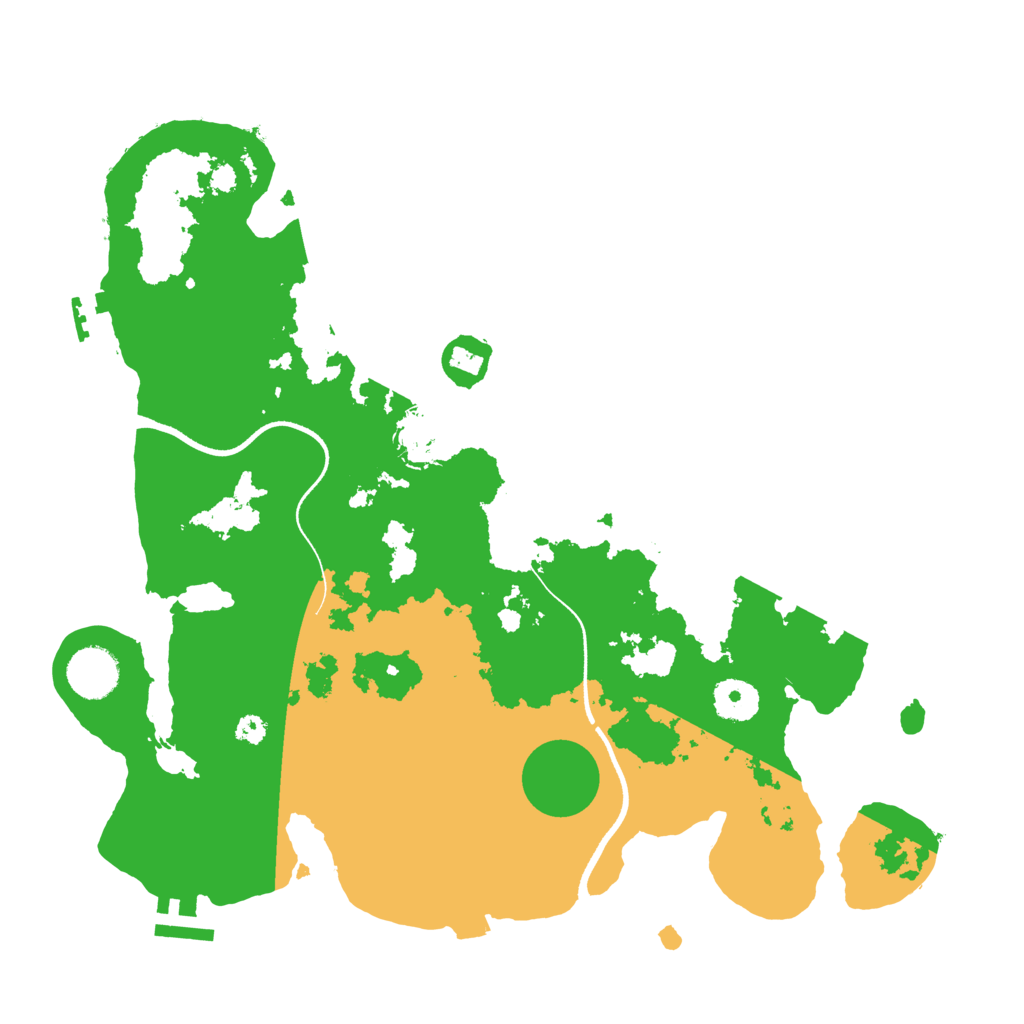 Biome Rust Map: Procedural Map, Size: 3500, Seed: 11219643