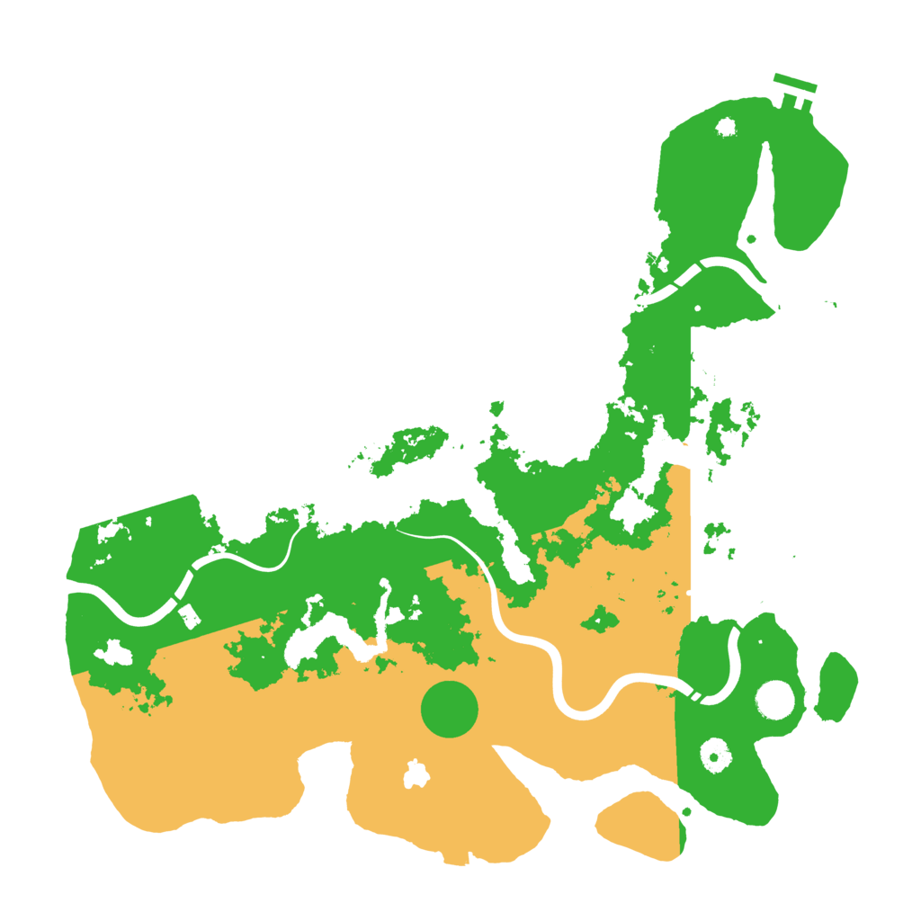 Biome Rust Map: Procedural Map, Size: 4250, Seed: 4201
