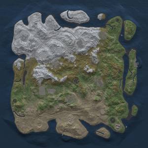 Thumbnail Rust Map: Procedural Map, Size: 4250, Seed: 4201, 20 Monuments