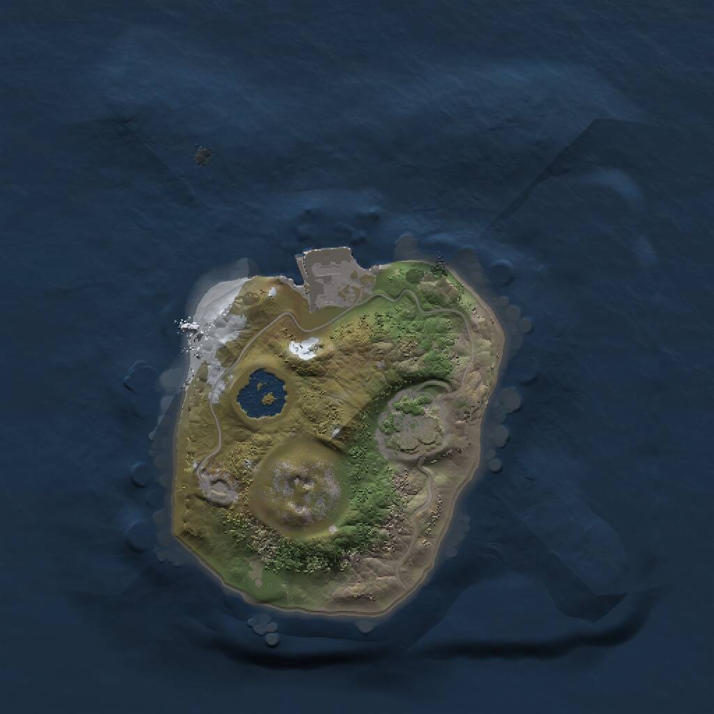 Rust Map: Procedural Map, Size: 1500, Seed: 122921976, 2 Monuments