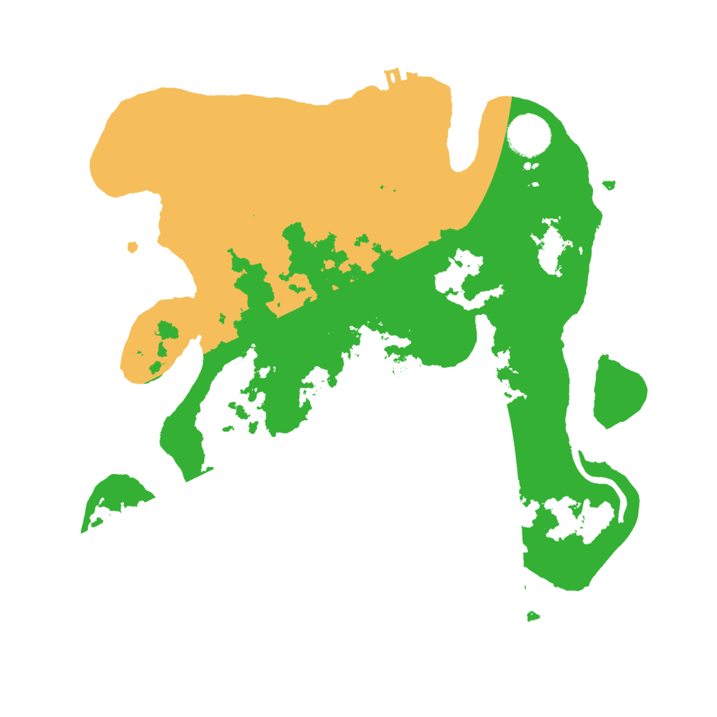 Biome Rust Map: Procedural Map, Size: 3000, Seed: 142578124